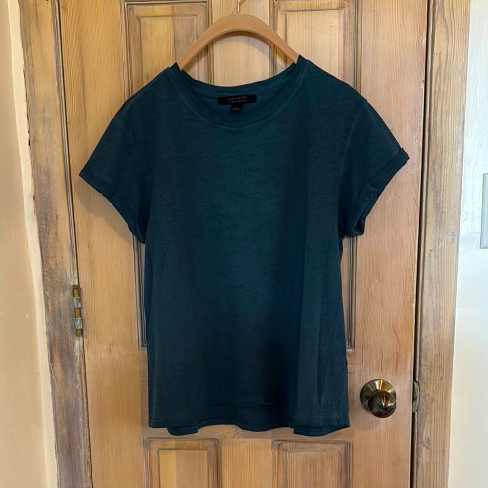ALLSAINTS Ana Tee. Deep Teal. Size 10